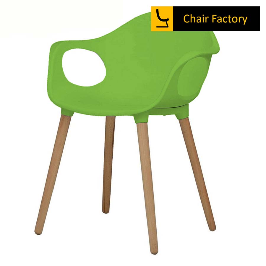 Green Jolie Wooden Cafe Chair